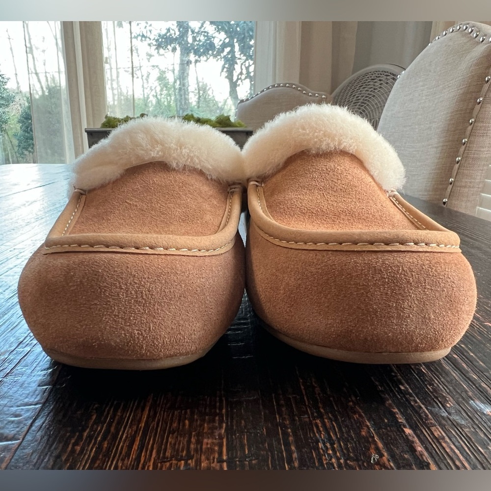 UGG Ansley Mule Chestnut Suede Slippers Women’s Size 6 - Picture 2 of 11